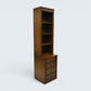 Old Charm Narrow Bookcase 4 Drawers 3 Shelves Light Oak FREE UK Delivery*