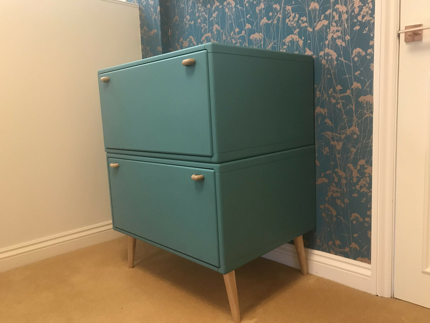 Hand Painted Two Drawer Chest of Drawers