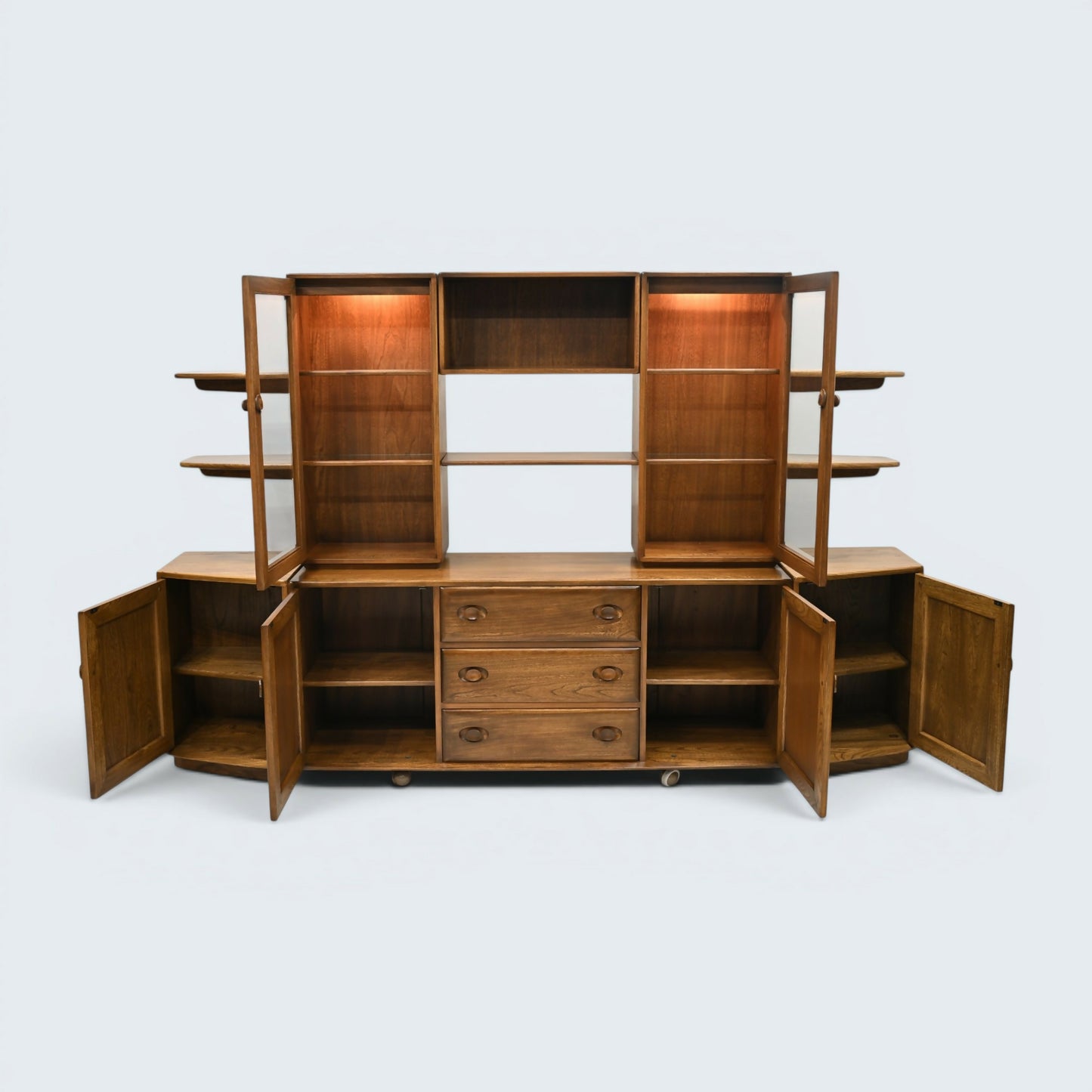 Ercol Windsor Sideboard Display Cabinets Golden Dawn Model 455 FREE UK Delivery*