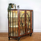 Vintage Art Deco drinks cocktail cabinet, black and gold