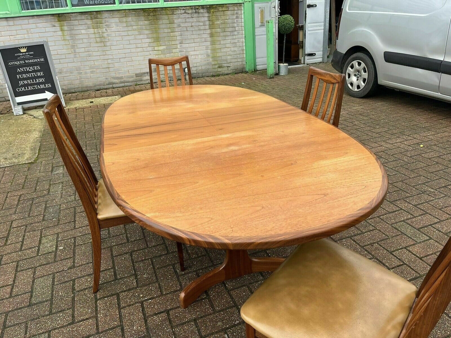 Mid Century G Plan Extending Dining Table & Chairs