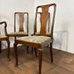 Set of Four Vintage Mahogany Dining Chairs Including Carver