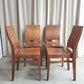 Vintage Mid Century Style Industrial Set Of 4 Stacking Dining Chairs Retro R665