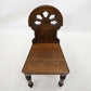 Carved Antique William IV Hall/Bedroom Chair Quartersawn Oak FREE Delivery. SBR9796/1211D