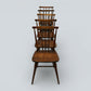 5 Ercol Stick Back Chairs Multi Purpose 1950s Waxed Finish FREE UK Delivery