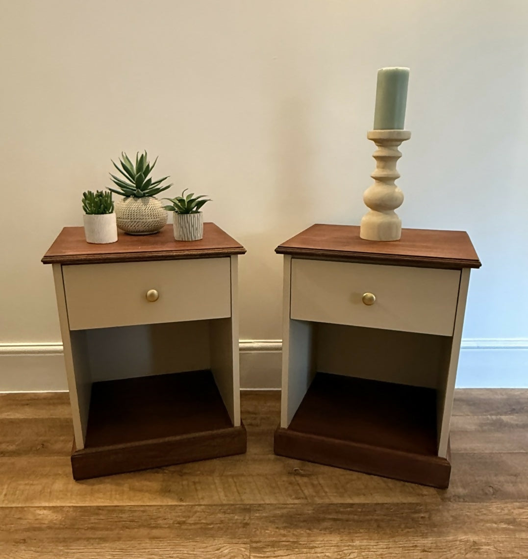 A pair of bedside tables by Englender