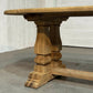 Large French Bleached Oak Farmhouse Dining Table