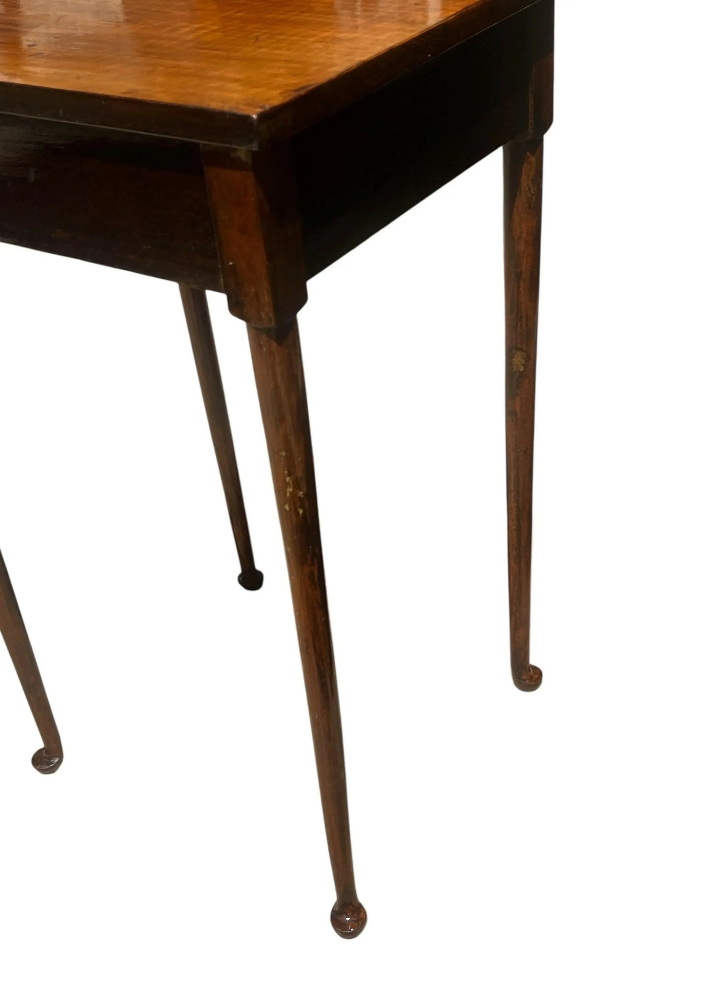 Antique Mahogany 19th century pad foot side table