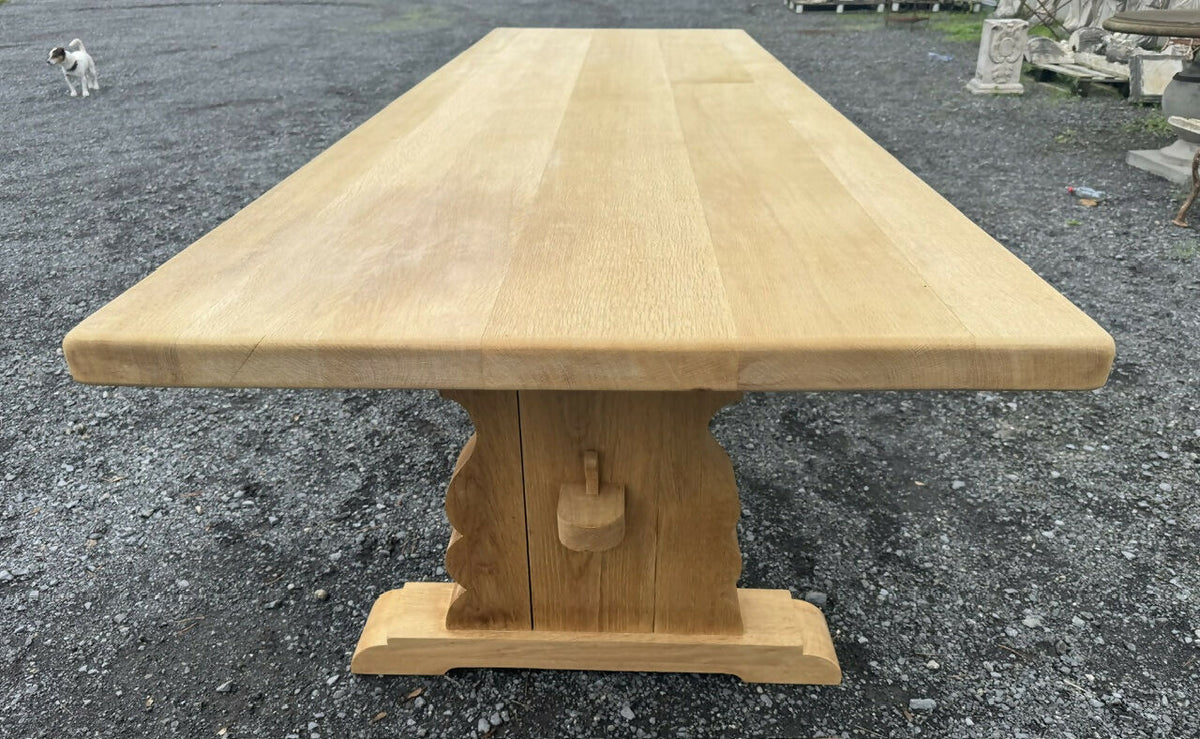 Huge 3 x 1 Meter French Oak Farmhouse Dining Table