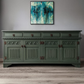 Antique Black Carved Old Charm Sideboard
