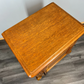 Pair of Bedside Tables Vintage French Oak Cabinets Carved Nightstands LOT 3726