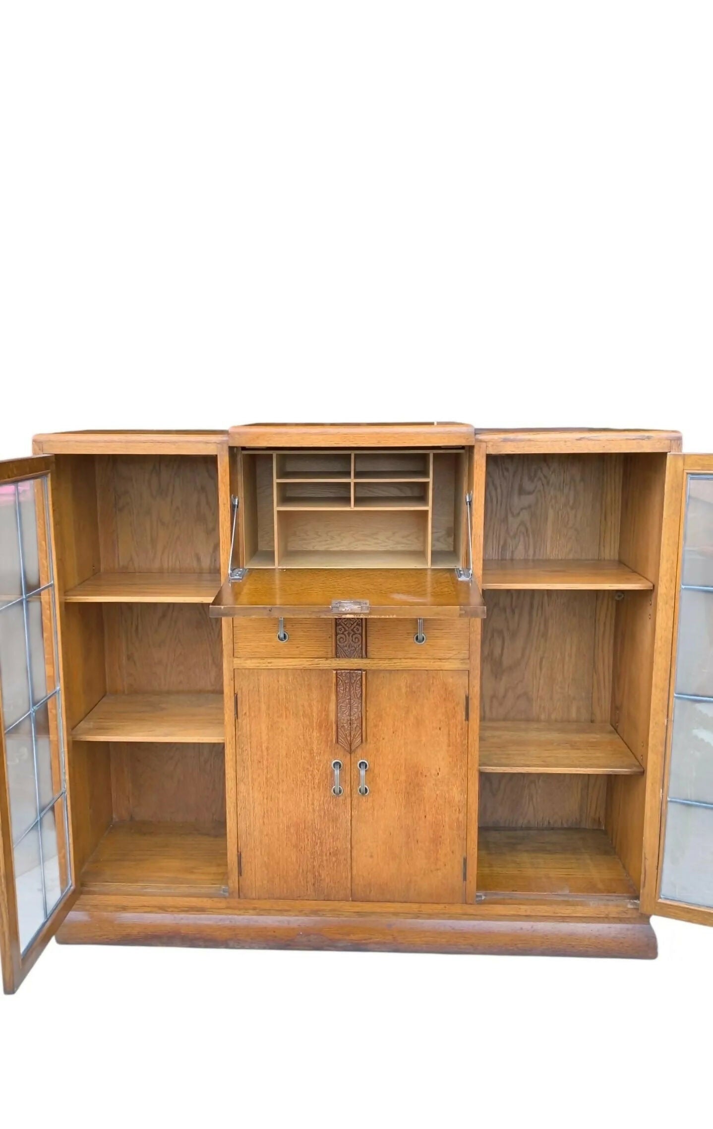 Vintage Drinks Display Cabinet Sideboard Secretarie