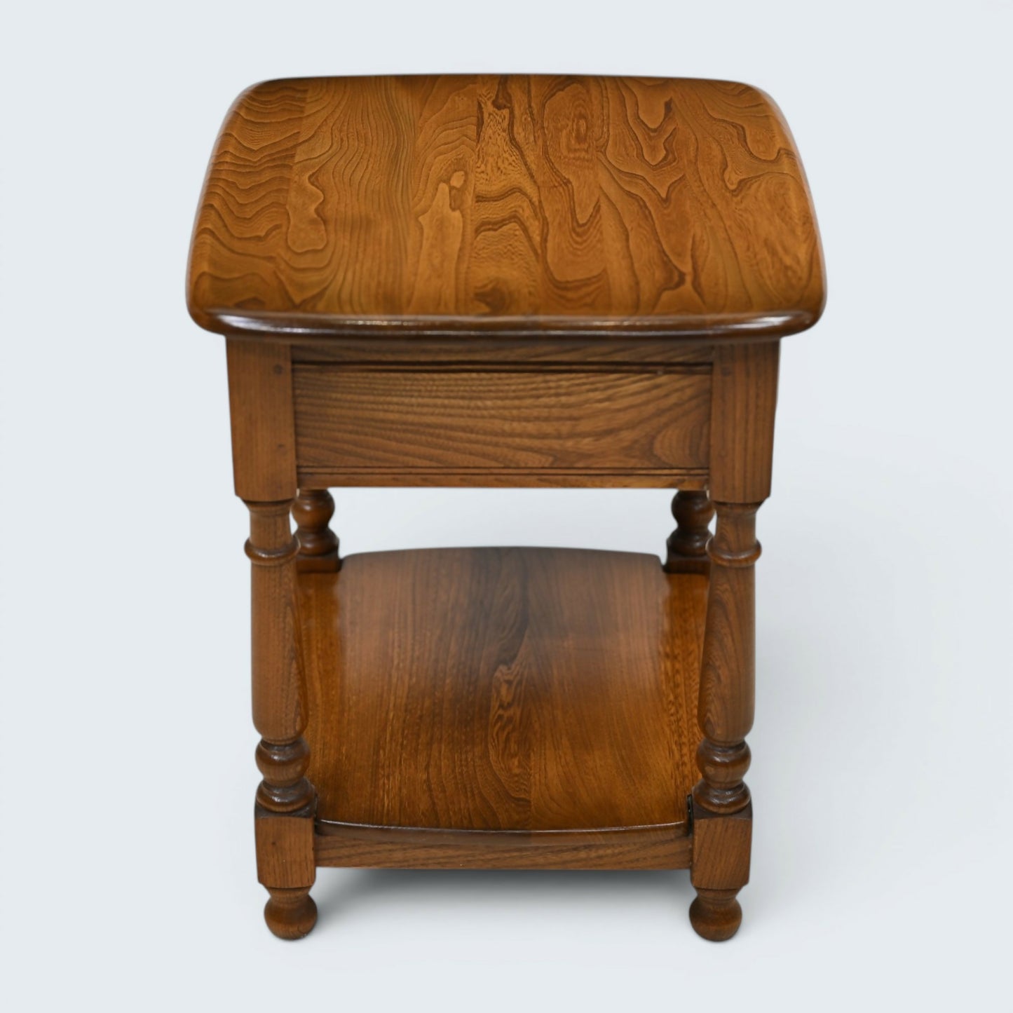 Ercol Lamp/Bedside Table Elm Golden Dawn Finish Mid Century Modern FREE Delivery