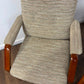 Pair of Vintage Parker Knoll Beech Framed Fireside Armchairs Model PK1158-1169