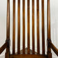 Reproduction Bar Back Mahogany Framed Armchair