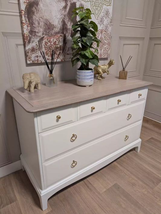 Professionally Sprayed Stag Minstrel 4 over 2 With Bleached Wood Tops , Stunning