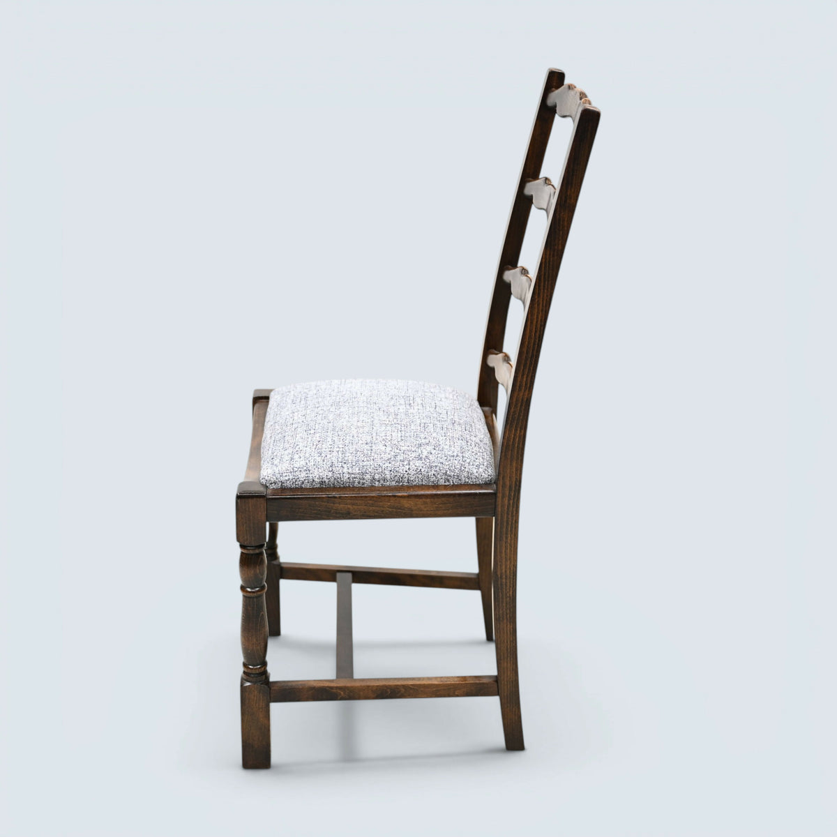 4 Webber Ladderback Dining Chairs with Grey Cushion Pads FREE UK Delivery*