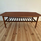 Mid Century Danish Teak Coffee Table Vintage Retro MCM Surfboard Style Coffee Table