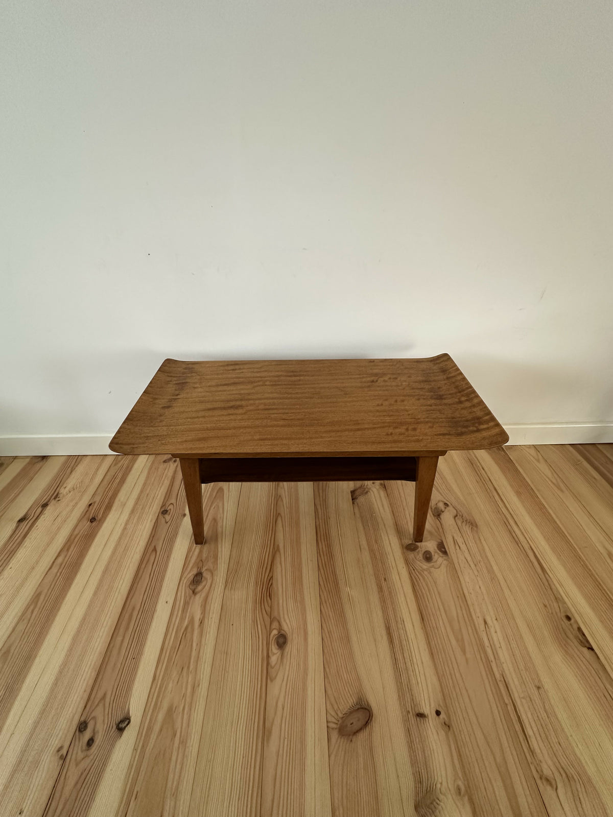 Horatio Myer & Co Bentwood Sleigh Teak And Beech Frame Mid Century Coffee Table