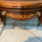 Vintage Desk /Writing Desk Red Leather Top Inlaid Rosewood Mid 1800’s