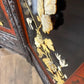 Heavily Carved Vintage Oriental Two Fold Screen