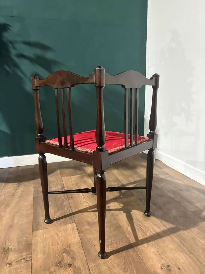 Edwardian Inlaid Mahogany Corner Chair