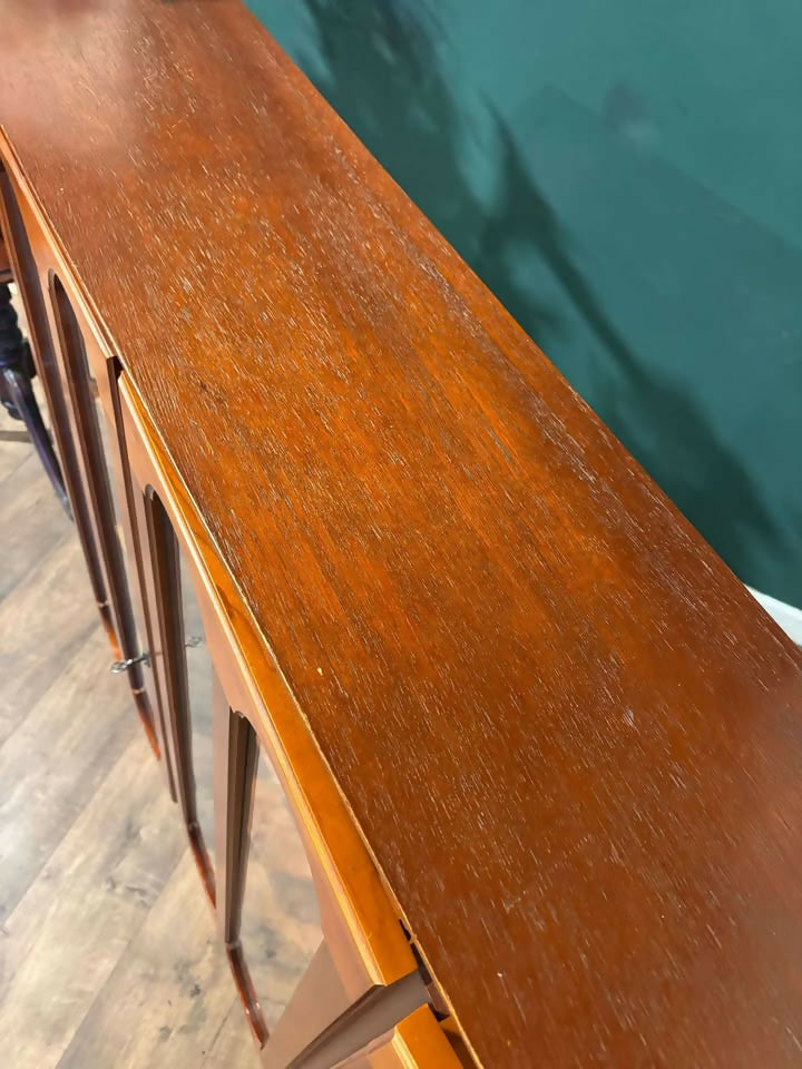 Contemporary Mahogany Glazed Three Door Glazed Bookcaseb
