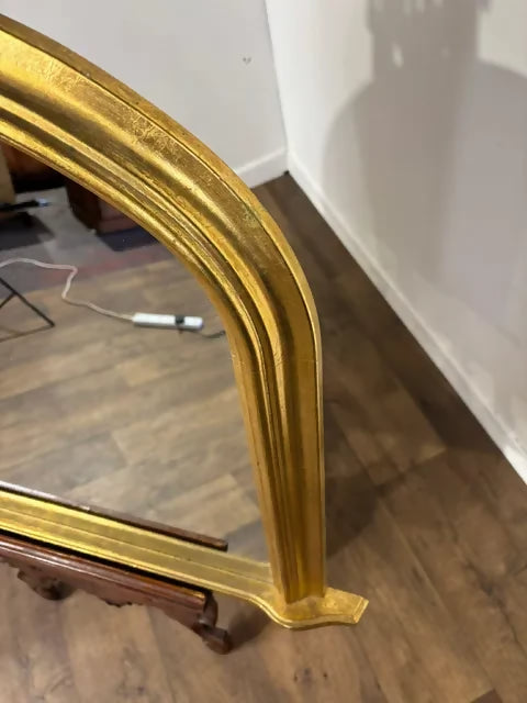 Reproduction Gilt Framed Overmantel Mirror