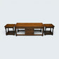 Old Charm Long Nest of Tables Solid Oak Coffee Table Light Oak FREE UK Delivery*