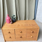 Vintage Late Mid Century East German Low Chest Drawers Scandi Danish Sideboard R1190