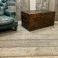 Antique Inspired English Leather Trunk Made In Nottingham England