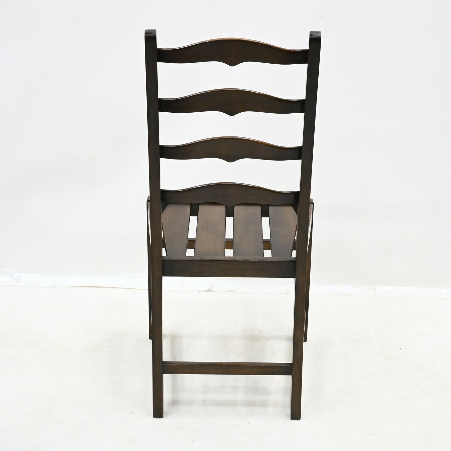 Set of 4 1970s Ercol Ladderback Dining Chairs Dark Finish FREE UK Delivery*. SBR10308/0804E