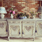 French Grey Vintage Louis XVI Sideboard