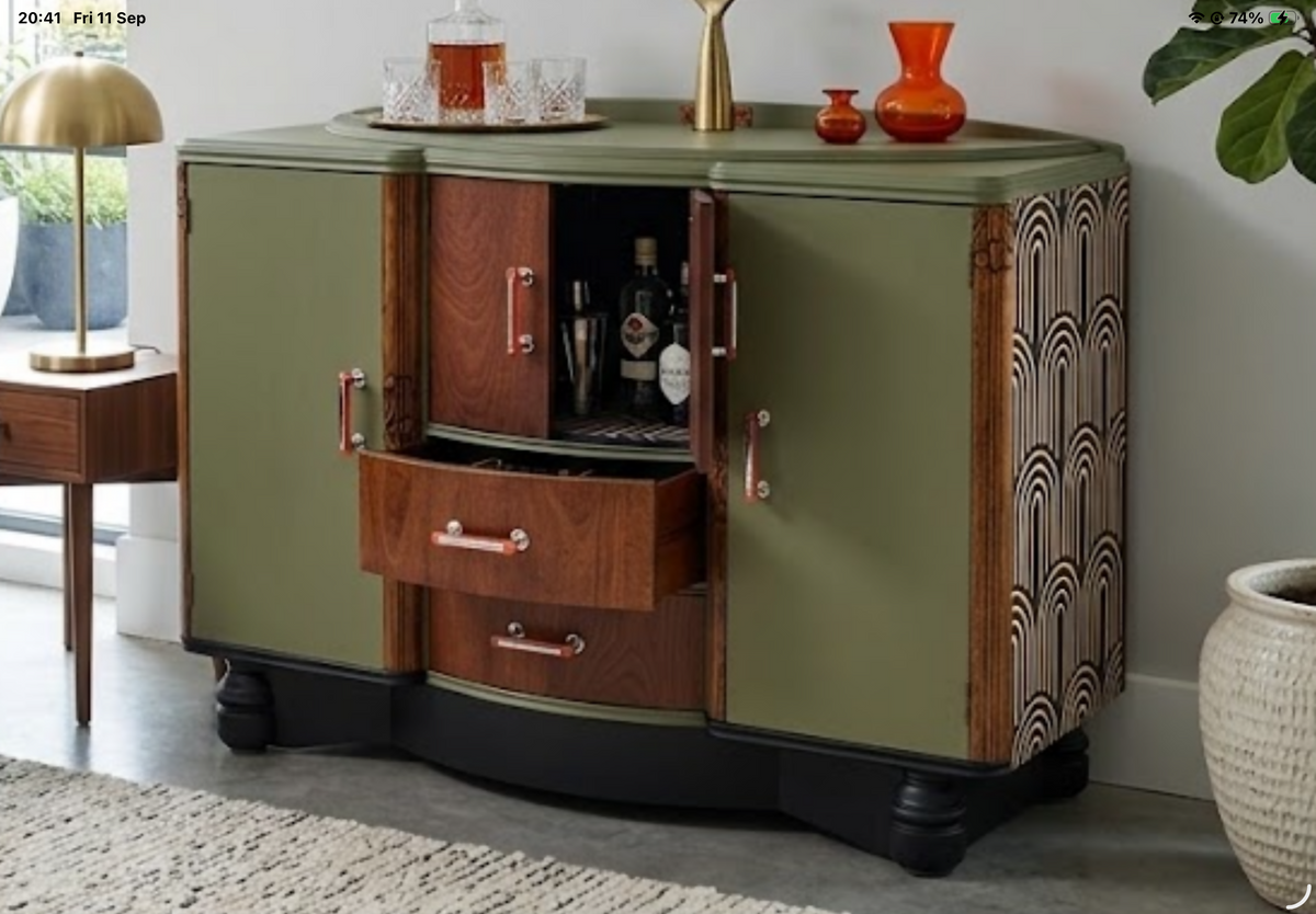 Art deco cocktail cabinet