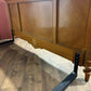 Early 20th French Style Walnut Veneered Bed Frame - 6ft Bed Frame With Gilt Metal