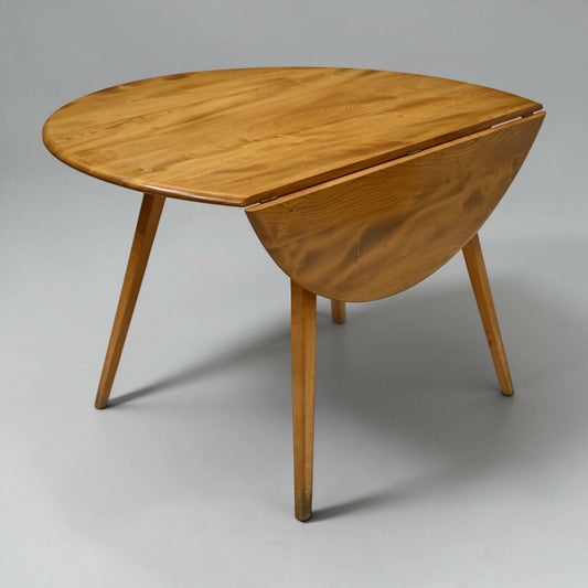 Ercol Drop Leaf Dining/Kitchen Table #384 Light Finish Elm Top FREE UK Delivery*