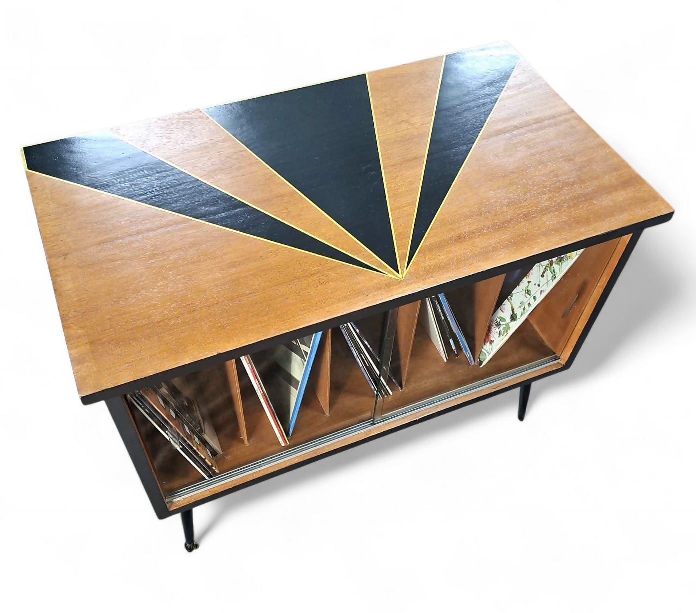 Mid Century Record Storage Cabinet