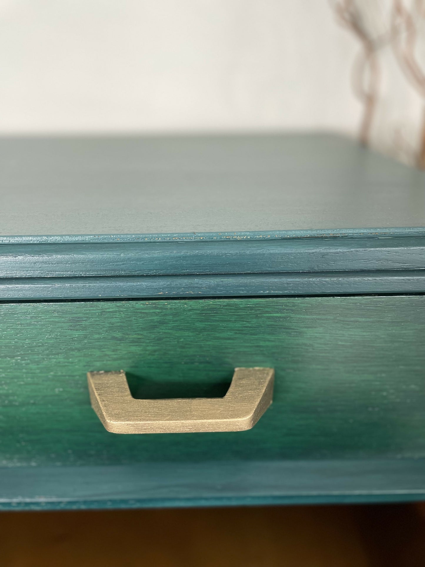 Mid Century Chest Of Drawers, Green and Teal