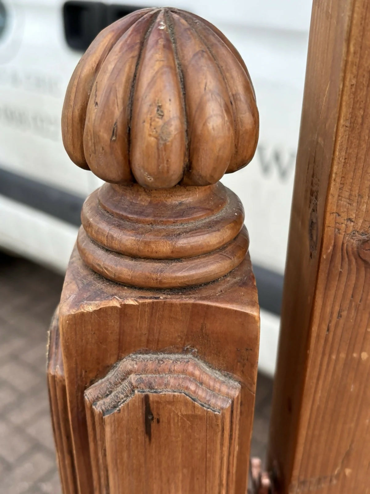 Vintage Pine Cheval Dressing Mirror