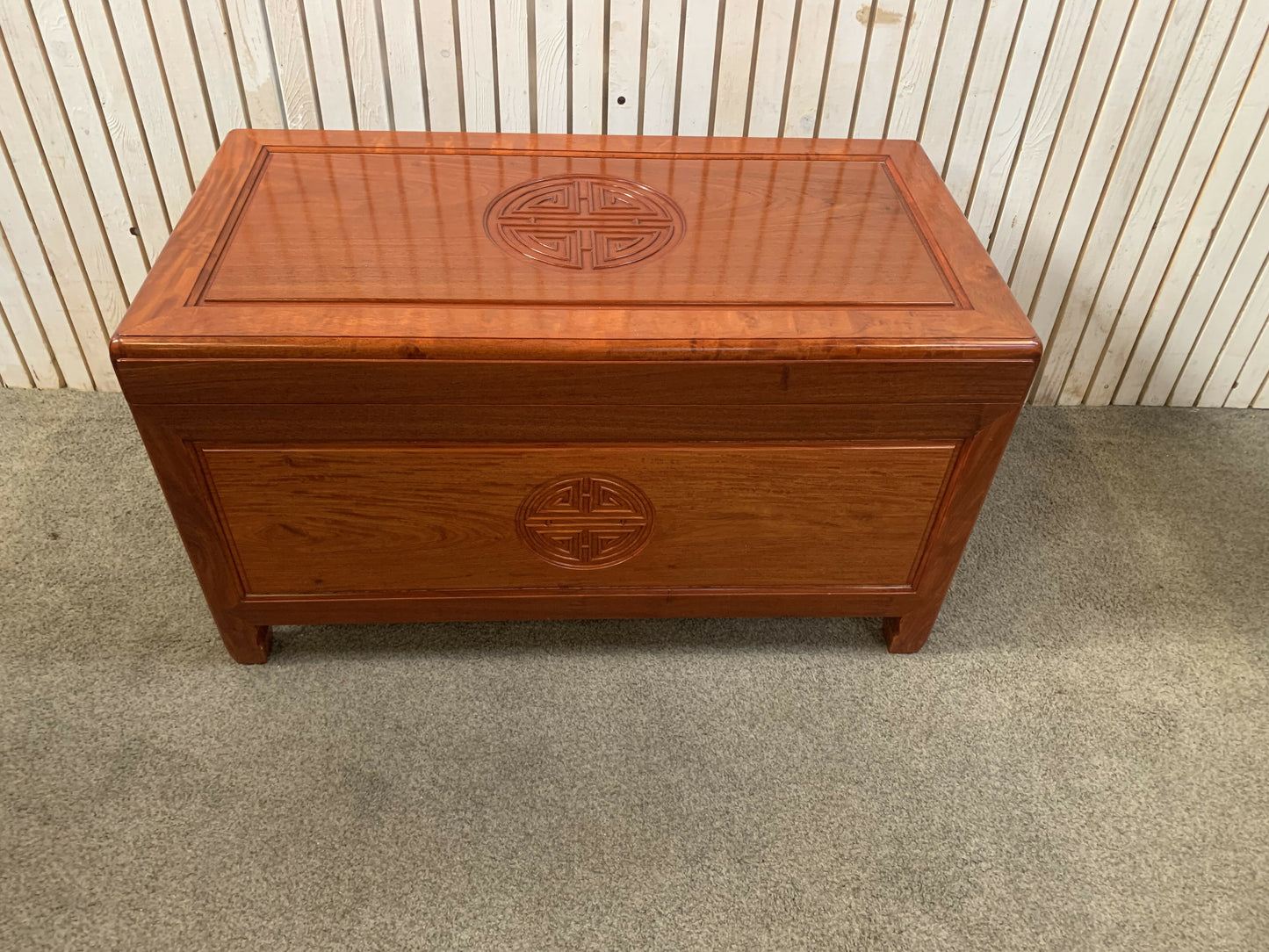 Chinese rosewood Blanket Box H57 W101 D54