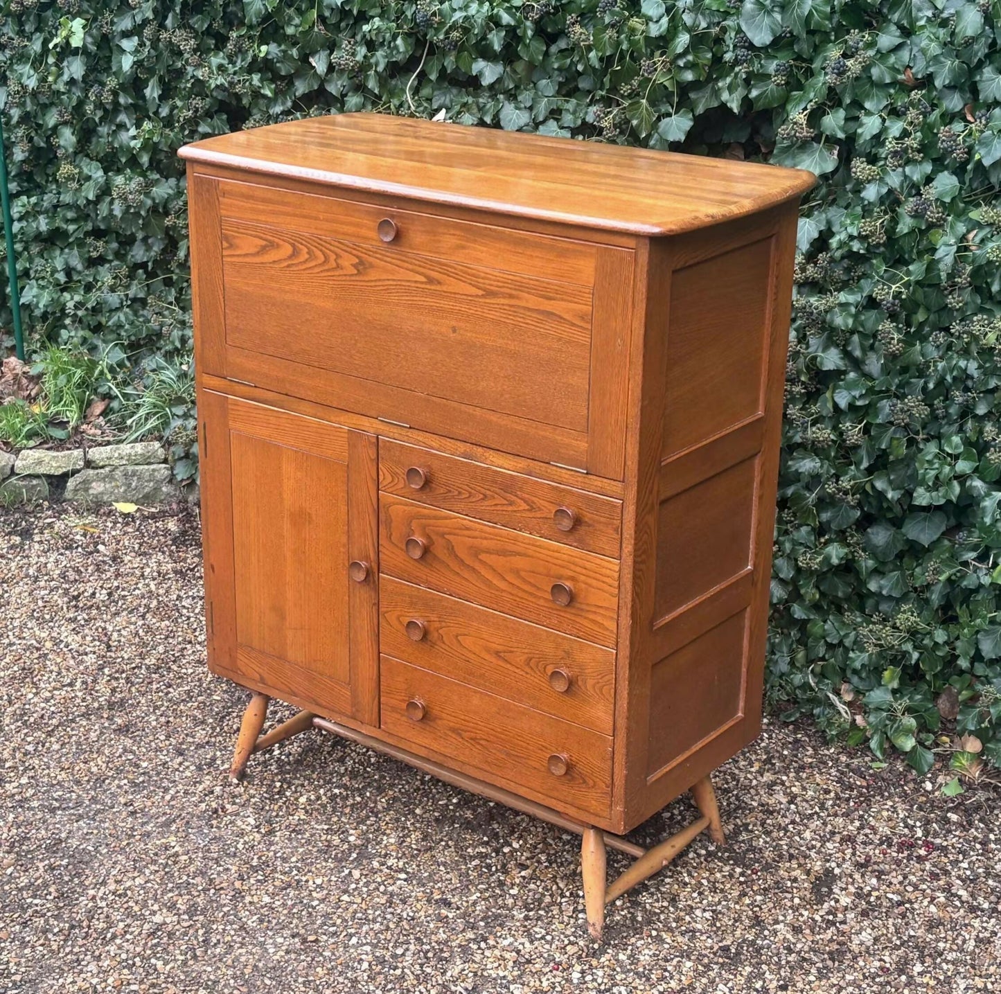 Vintage 1950's Ercol 330 Serving Drinks Cocktail Cabinet