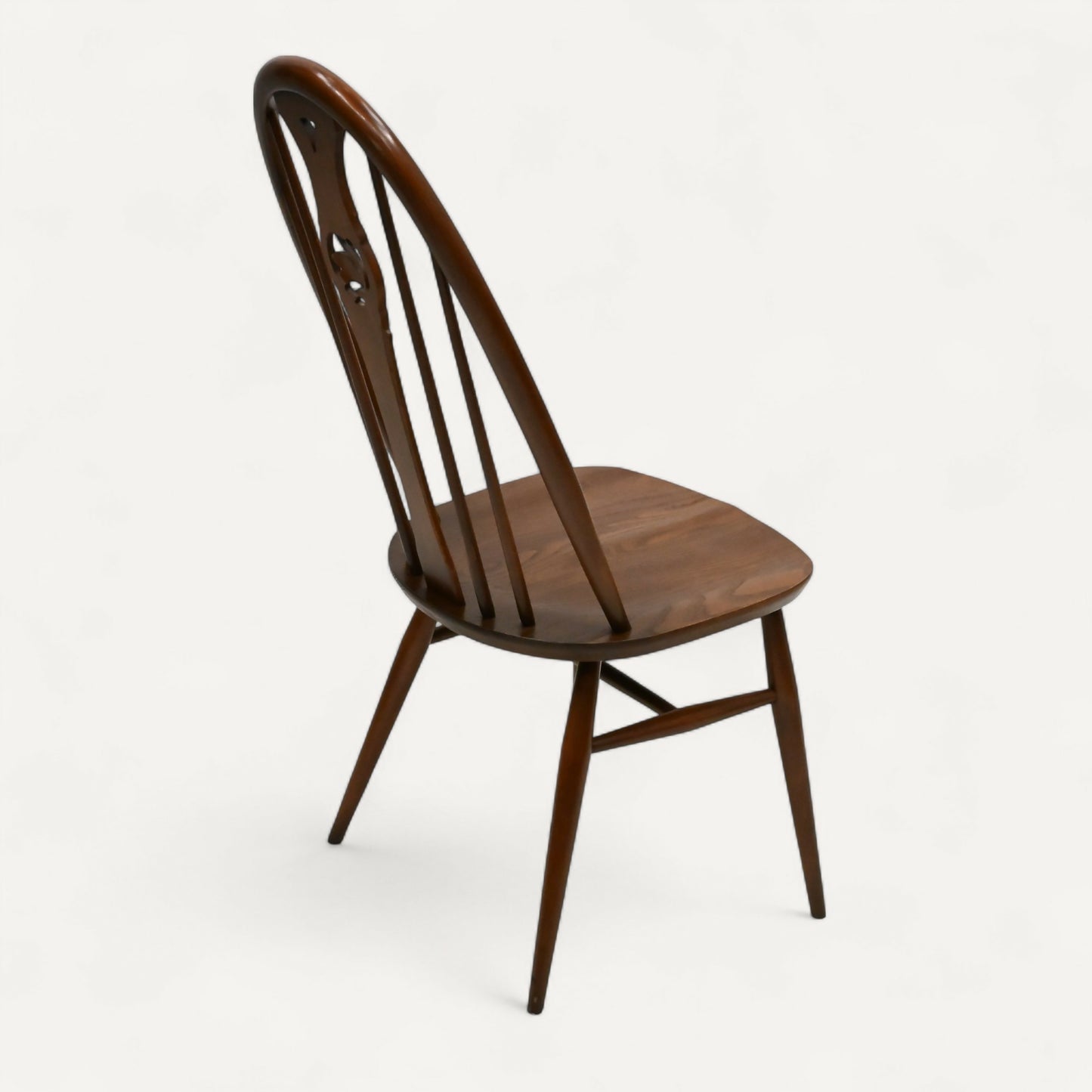 4 Ercol Dining Chairs Windsor Bow Backs Swan Fruitwood Finish FREE UK Delivery. SBR10473/1605E