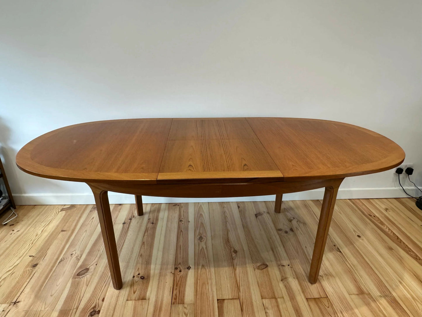 Nathan Mid Century Teak Dining Table Extendable Vintage MCM Extending Table