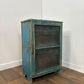 Rustic Indian Reclaimed Wood Blue Distressed Cabinet