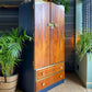 Wardrobe, Armoire, Coat Cupboard, Hallrobe, Hallway Storage, Mid Century Retro Vintage.