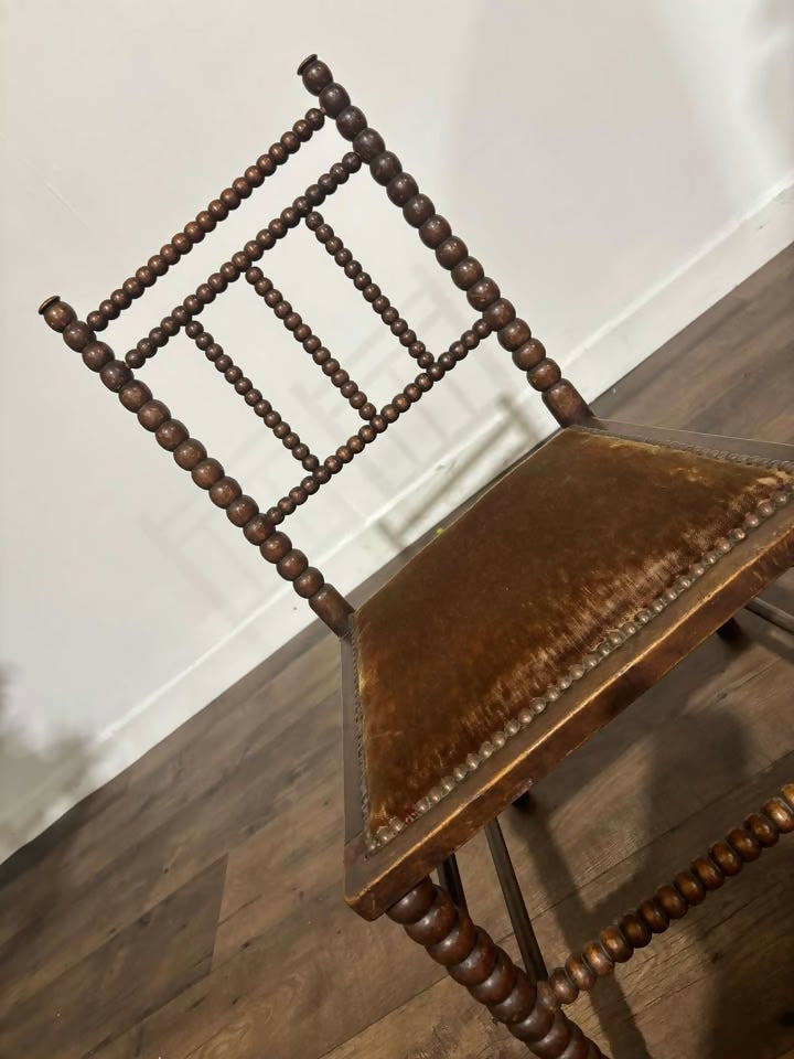 Victorian Mahogany Bobbin leg child's chairmm