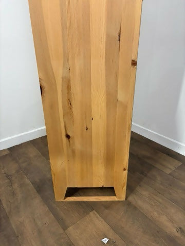 Modern Pine Kitchen Cupboard with Shelves – Wooden Storage Cabinet / Pantry