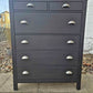 Stunning Large Black Chest Of Drawers