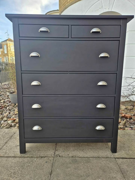 Stunning Large Black Chest Of Drawers
