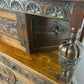 Vintage Old Charm Style Oak Court Cupboard